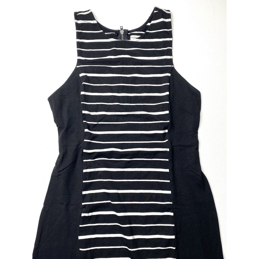 American Eagle AEO Womens Sleeveless Bodycon Dress Stripes Cut Out Back Medium M